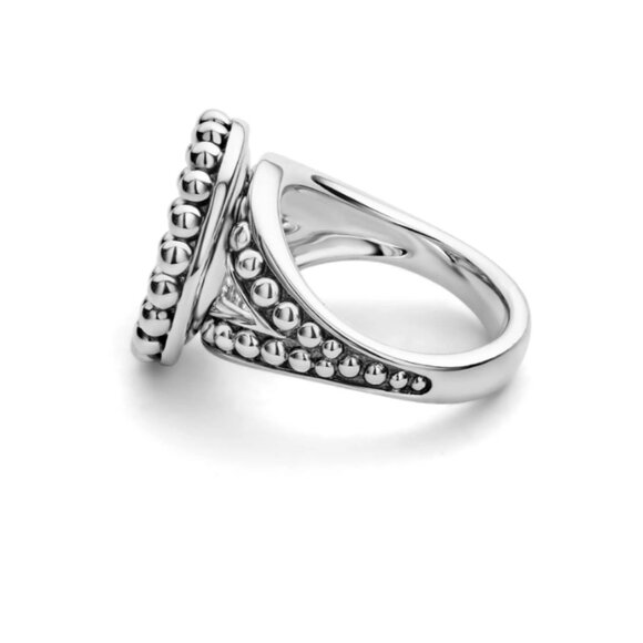 Maya Mother of Pearl Circle Ring from Lagos Size 6 - Picture 3 of 11